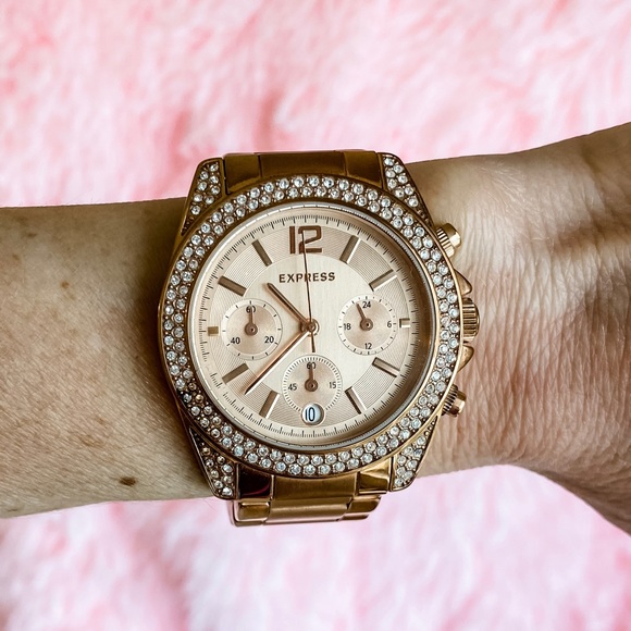 Express Accessories - Express Rose Gold Watch